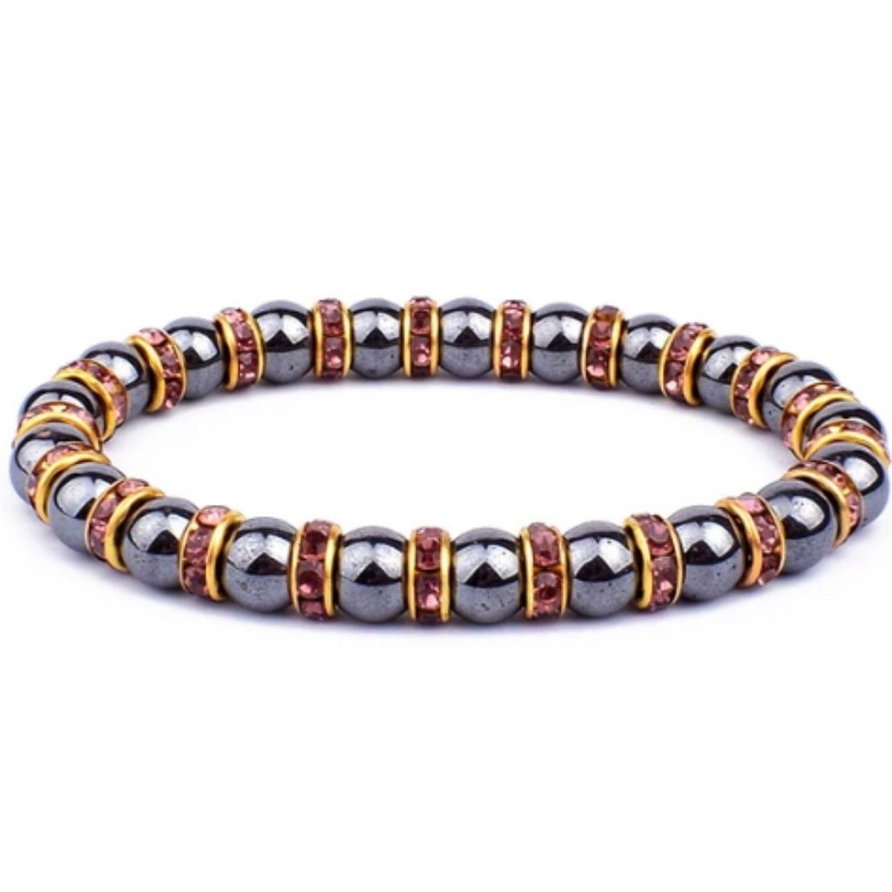 Magnetic Bracelet,Hematite Bracelet,Healthy Bracelet,Magnetic 8mm Beads
